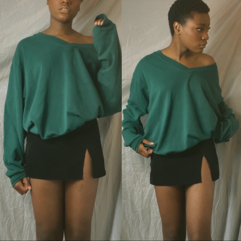 (Not for sale) Green Oversized Sweater